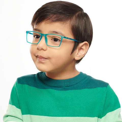 Hooper Online Sky Blue Full Rim Rectangle right side