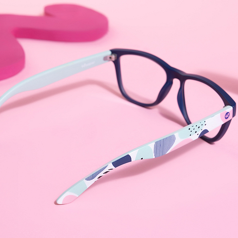 Hooper Online Sky Blue Full Rim Square left side