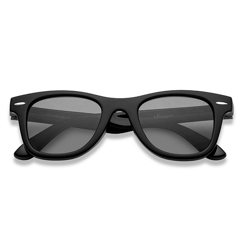 Hooper Black Full Rim Square left side