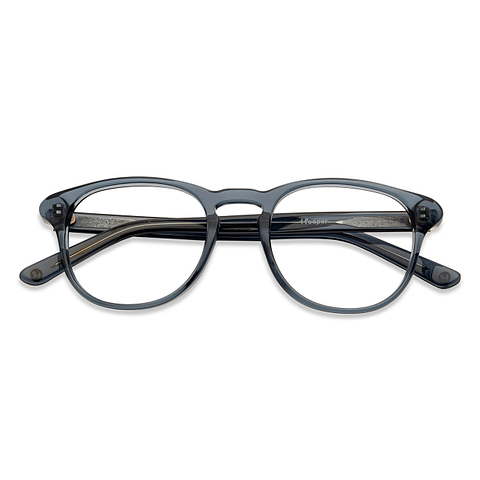 Hooper Online Gray Transparent Full Rim Round left side