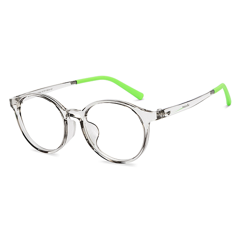Hooper Gray Transparent Full Rim Round right side