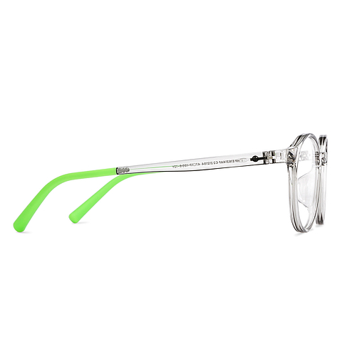 Hooper Gray Transparent Full Rim Round left side