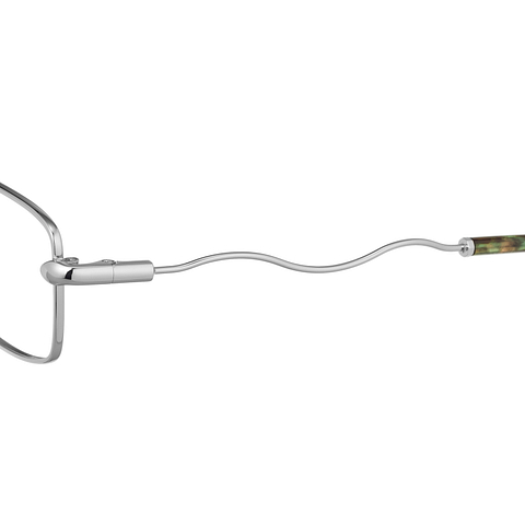 Harry Potter × OWNDAYS Silver Full Rim Rectangle left side