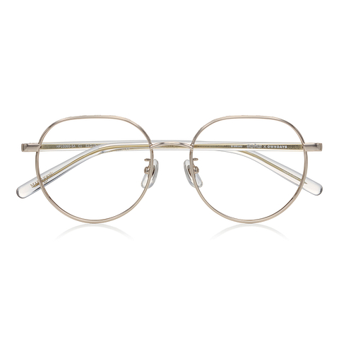 Harry Potter × OWNDAYS Gold Full Rim Boston left side