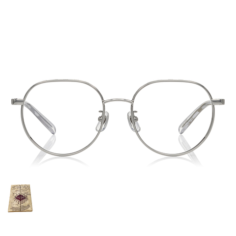 Harry Potter × OWNDAYS Silver Full Rim Boston right side