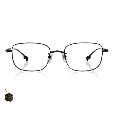 Harry Potter × OWNDAYS Matte Black Full Rim Wellington right side