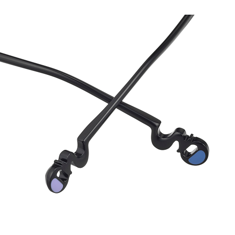 Harry Potter × OWNDAYS Matte Black Full Rim Wellington left side