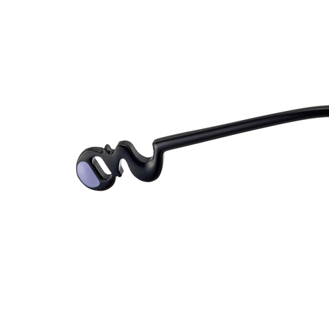 Harry Potter × OWNDAYS Matte Black Full Rim Wellington left side