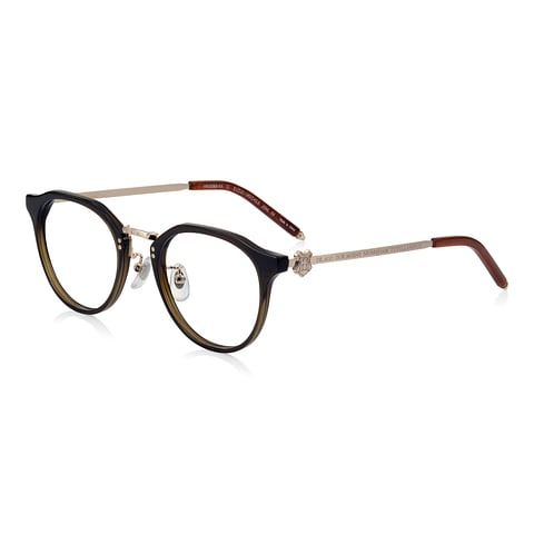Harry Potter × OWNDAYS Clear Brown Full Rim Boston left side
