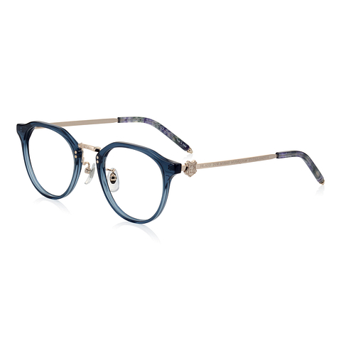 Harry Potter × OWNDAYS Clear Blue Full Rim Boston left side