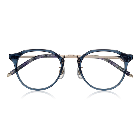 Harry Potter × OWNDAYS Clear Blue Full Rim Boston left side