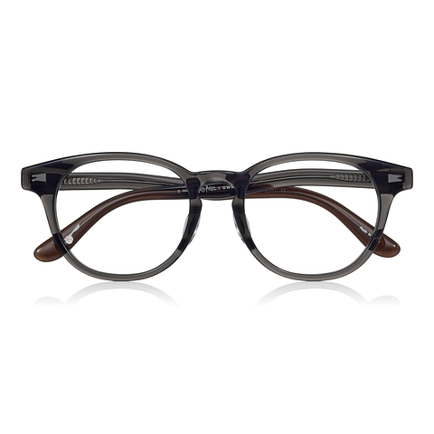 Harry Potter × OWNDAYS Dark Grey Full Rim Wellington left side