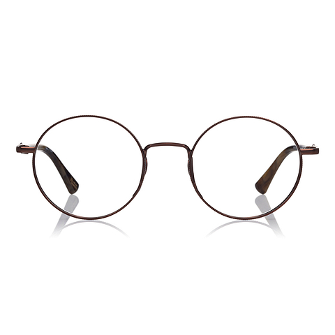Harry Potter × OWNDAYS Light Brown Full Rim Round left side