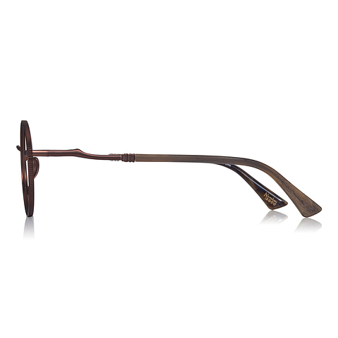 Harry Potter × OWNDAYS Light Brown Full Rim Round left side