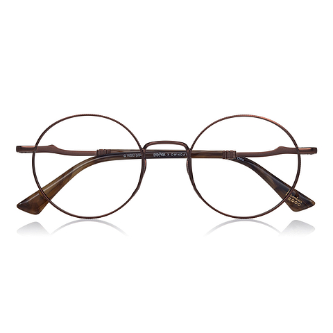 Harry Potter × OWNDAYS Light Brown Full Rim Round right side