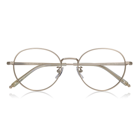 Harry Potter × OWNDAYS Gold Full Rim Boston right side