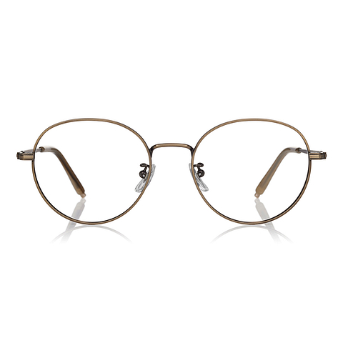 Harry Potter × OWNDAYS Gold Full Rim Boston left side