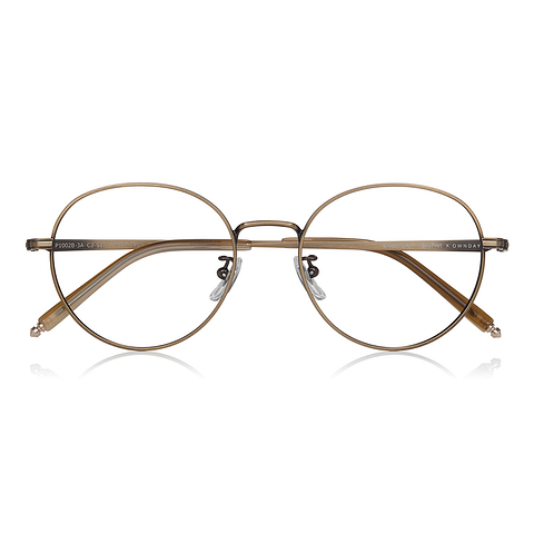 Harry Potter × OWNDAYS Gold Full Rim Boston right side