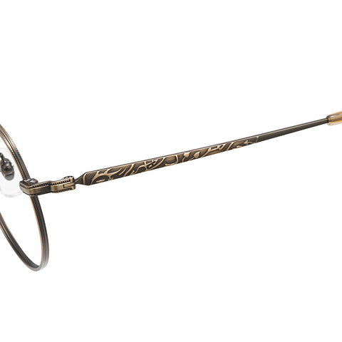Harry Potter × OWNDAYS Gold Full Rim Boston right side