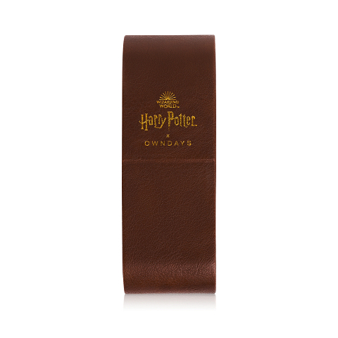 Harry Potter × OWNDAYS Gold Full Rim Round left side