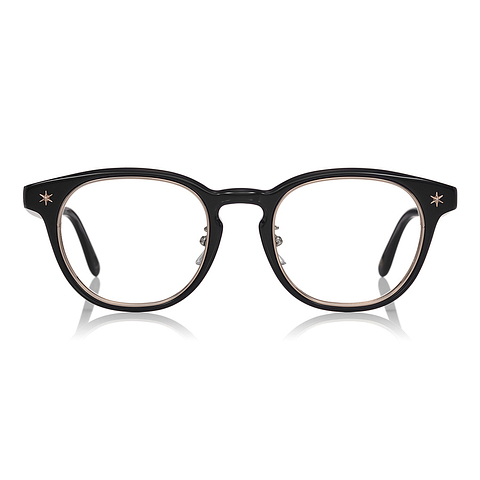 Harry Potter × OWNDAYS Black Full Rim Wellington left side