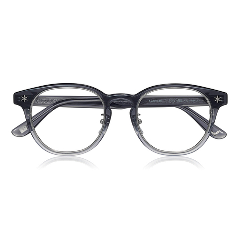Harry Potter × OWNDAYS Navy Blue Full Rim Wellington right side