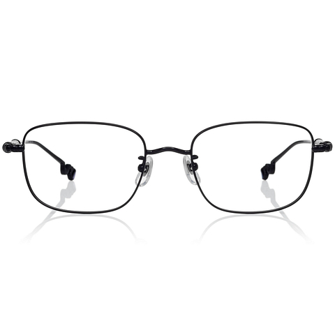 Harry Potter × OWNDAYS Matte Black Full Rim Wellington left side