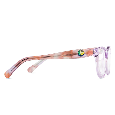 Hooper Online Purple Transparent Full Rim Round left side