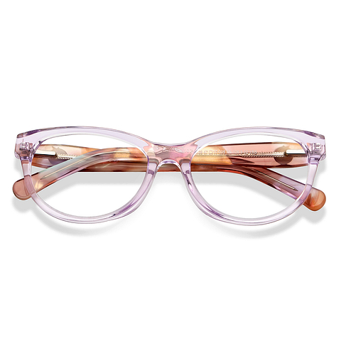 Hooper Online Purple Transparent Full Rim Round left side