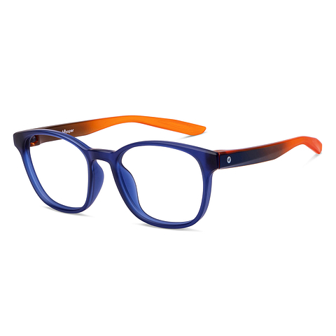Hooper Online Sky Blue Full Rim Square left side Hooper Online Sky Blue Full Rim Square left side