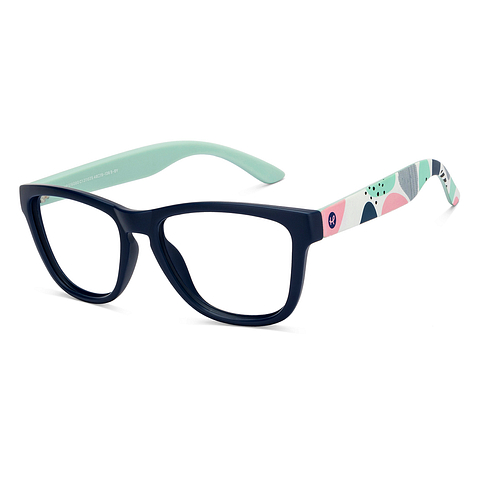 Hooper Online Sky Blue Full Rim Square left side