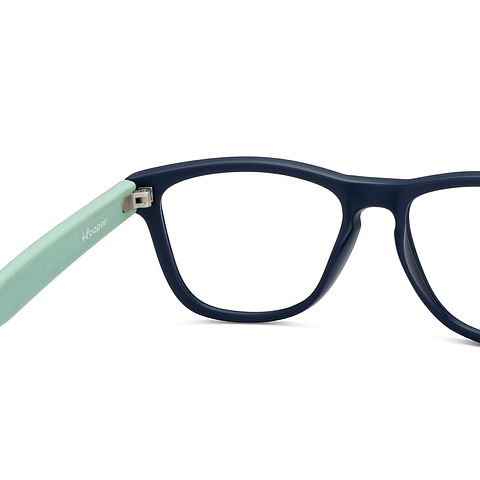Hooper Online Sky Blue Full Rim Square left side
