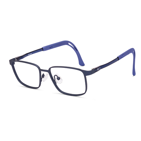Hooper Sky Blue Full Rim Rectangle left side