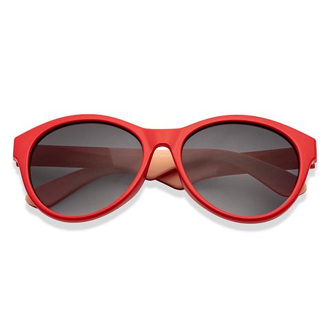 Hooper Red Full Rim Cat Eye left side