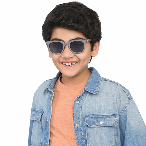 Hooper Light Gray Full Rim Square right side