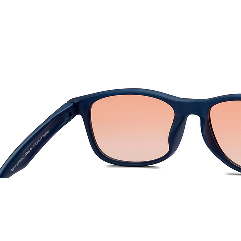 Hooper Sky Blue Full Rim Square left side