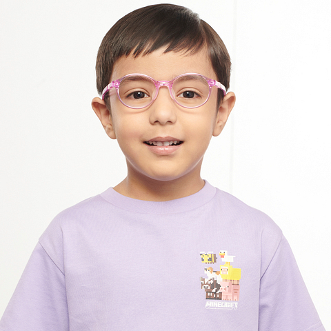 Hooper Online Purple Transparent Full Rim Round left side