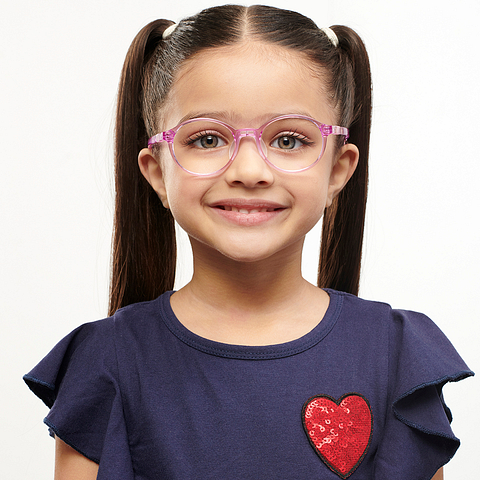 Hooper Online Purple Transparent Full Rim Round right side