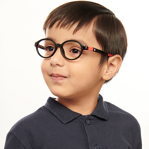 Hooper Online Black Full Rim Round left side