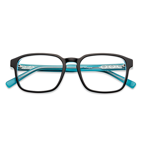 Hooper Online Black Full Rim Rectangle left side