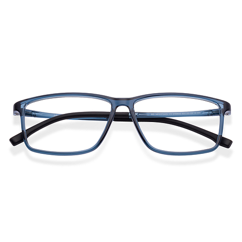 Hooper Sky Blue Full Rim Rectangle left side