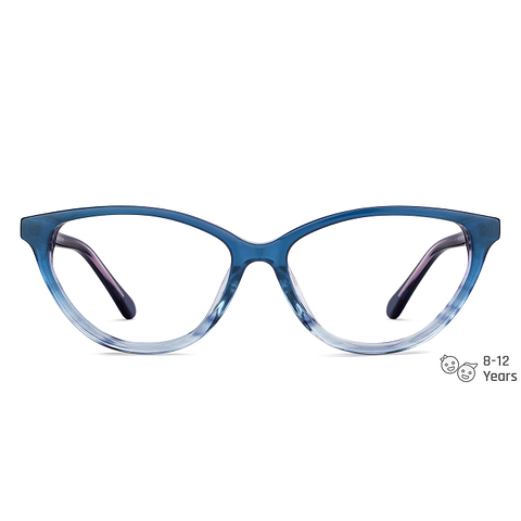 Hooper Online Sky Blue Full Rim Cat Eye left side