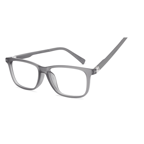 Buy Kids Glasses: Light Gray Full Rim Rectangle HOOPER INNOVATION