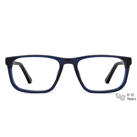 Hooper Online Navy Blue Full Rim Rectangle right side