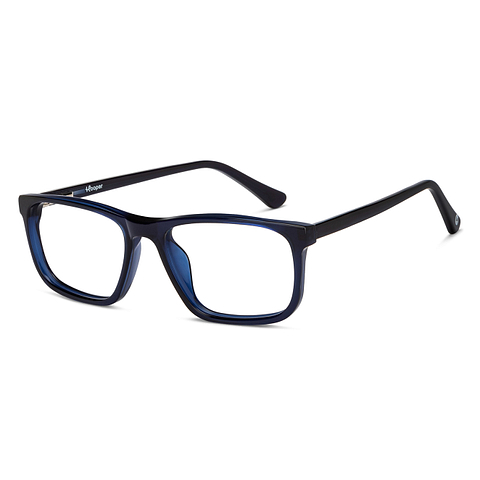 Hooper Navy Blue Full Rim Rectangle right side