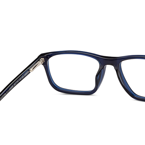 Hooper Navy Blue Full Rim Rectangle right side