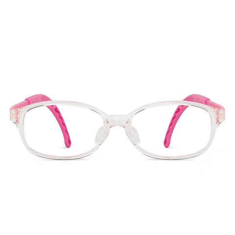 Hooper online Pink Transparent Full Rim Rectangle left side