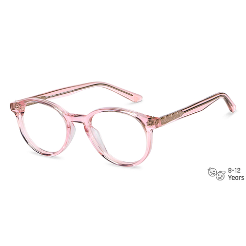 Hooper Online Pink Transparent Full Rim Round right side