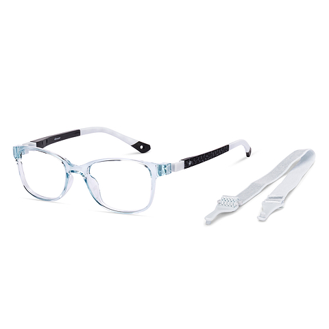 Hooper Sky Blue Full Rim Rectangle right side