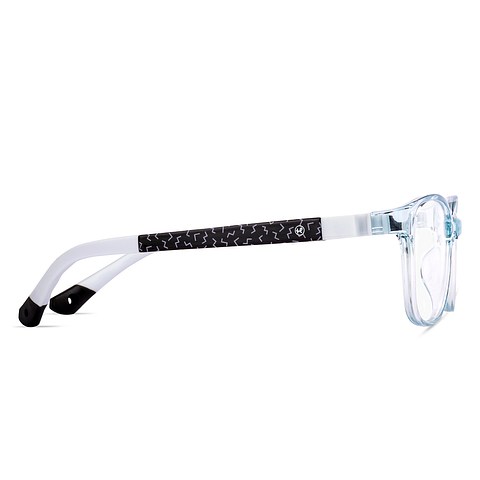 Hooper Sky Blue Full Rim Rectangle left side